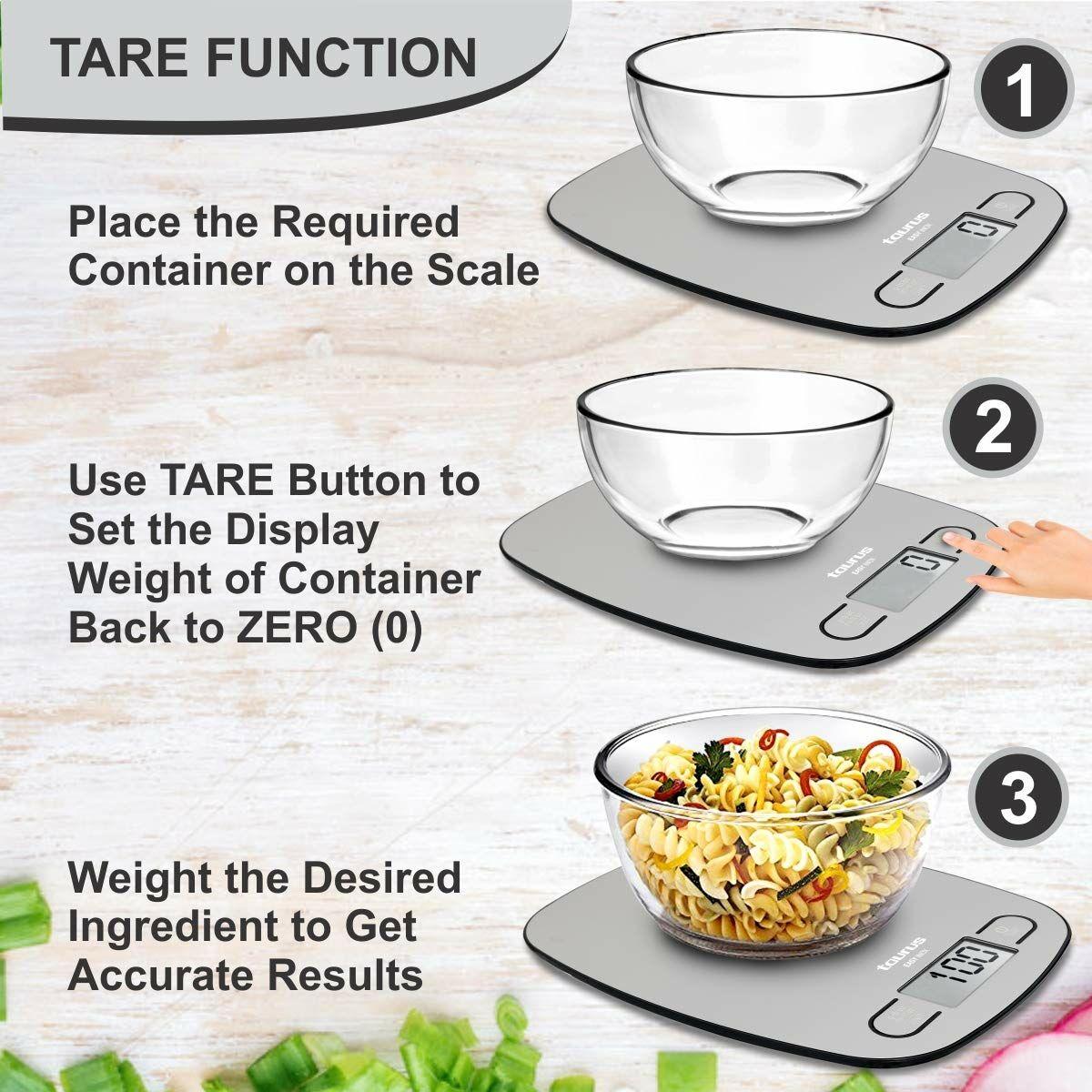 Acquistare Bilancia da Cucina Taurus EASY INOX Acciaio inossidabile