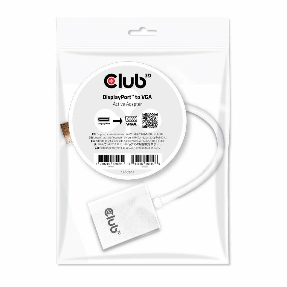 CLUB3D Displayport to VGA...