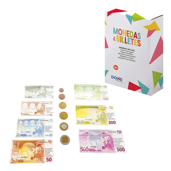 Set Monete e Banconote Euro Dohe - Plastica Resistente - Riutilizzabili - Consigliato per la Scuola Primaria