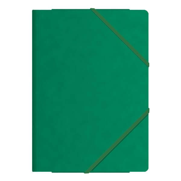 Cartelle Dohe in gomma con tre lembi - Formato Folio - Cartoncino Premium - Laminato - Chiusura in gomma piatta