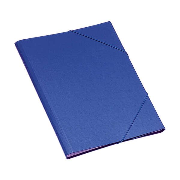 Cartella di classificazione di Dohe 12 Dipartimenti - Formato folio - Cartone plastificato - Chiusura di gomma - colore blu