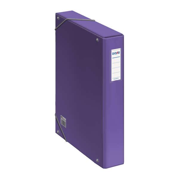 Scatola in Cartone Dohe Rivestita con Carta Stampata e Laminata - Porta Carte con Etichetta sul Dorso - Sistema di Chiusura con