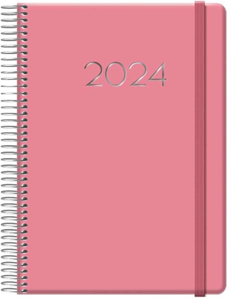 Agenda annuale Dohe Denver - Pagina giornaliera - Sabato e domenica stessa pagina - Chiusura con gomma elastica - Dimensioni 15