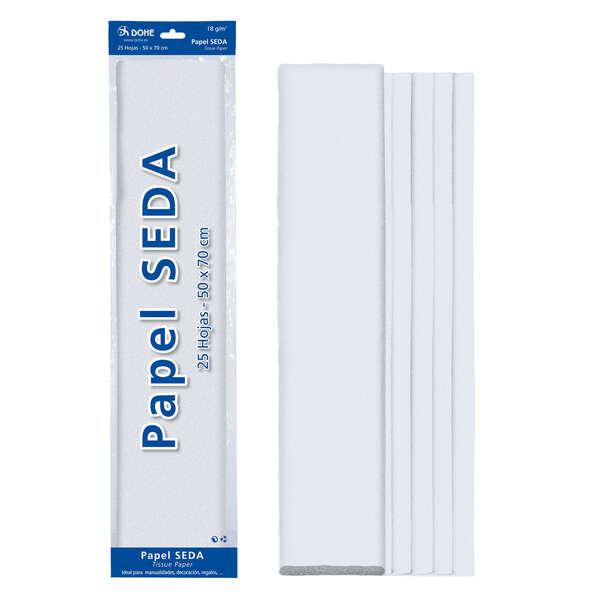 Carta velina Dohe da 18 g - 50x70 cm - Ideale per l'artigianato e la decorazione - Servita in sacchetti da 25 fogli