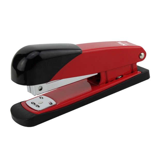 Cucitrice da tavolo in metallo Dohe - Fine da 20 fogli - Capacit 100 Graffette - Colore Nero/Rosso