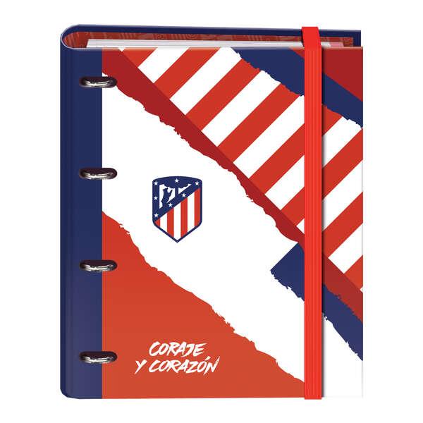 Dohe Atletico de Madrid Courage and Heart 4 Rings Cartella A4 Formato con 100 -foglio
