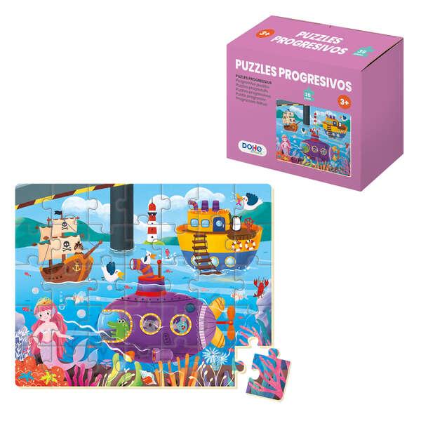 Puzzle Educativo Dohe per Bambini - 35 Pezzi - Doppio Strato di Cartone e Compensato - Stimola l'immaginazione e il ragionamento