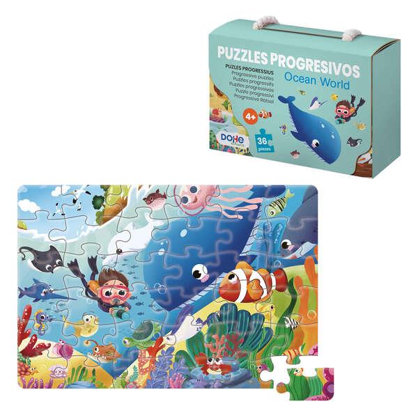 Puzzle Educativo Dohe per Bambini - 36 Pezzi - Doppio Strato di Cartone e Compensato - Stimola l'immaginazione e il ragionament