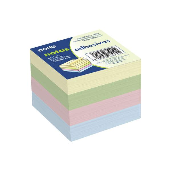 Cubi per appunti riposizionabili Dohe - 75gr - Cubo da 400 fogli - Ideale per ufficio e scuola