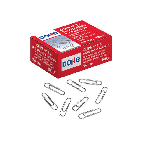 Pacchetto dohe di 100 clip per labbra n1 1/2 26mm - nichel