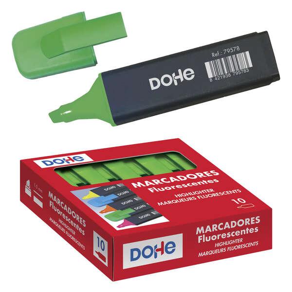Pennarelli fluorescenti Dohe - Punta a scalpello da 1-5 mm - Cappuccio con clip - Adatti a tutti i tipi di carta