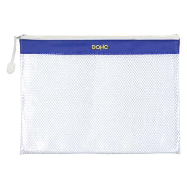 Borsa con cerniera Dohe in PVC - 32x24 cm - Ideale per documenti A4