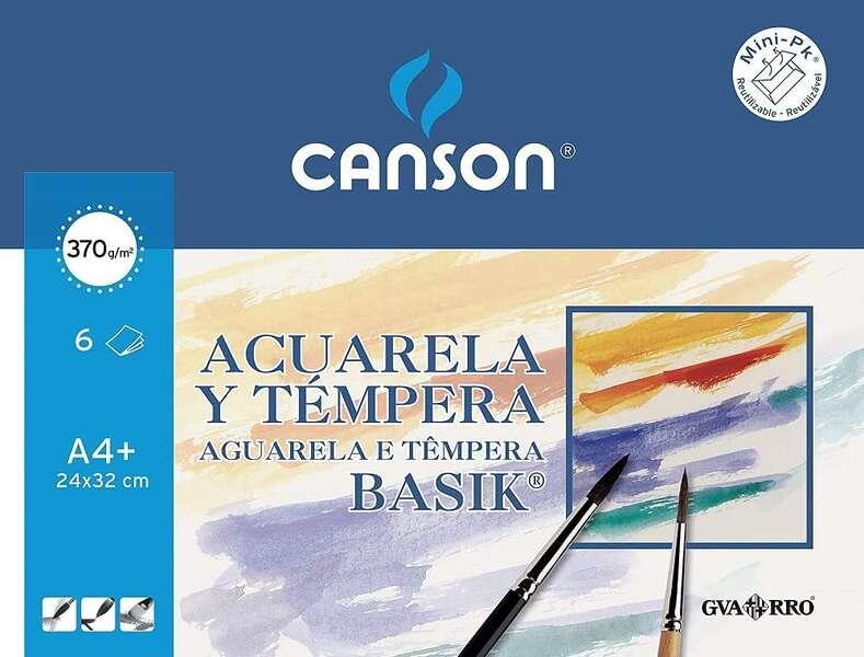 Minipack Basik Basik waterproof con 6 fogli A4 - 24x32cm - 370G - Colore bianco