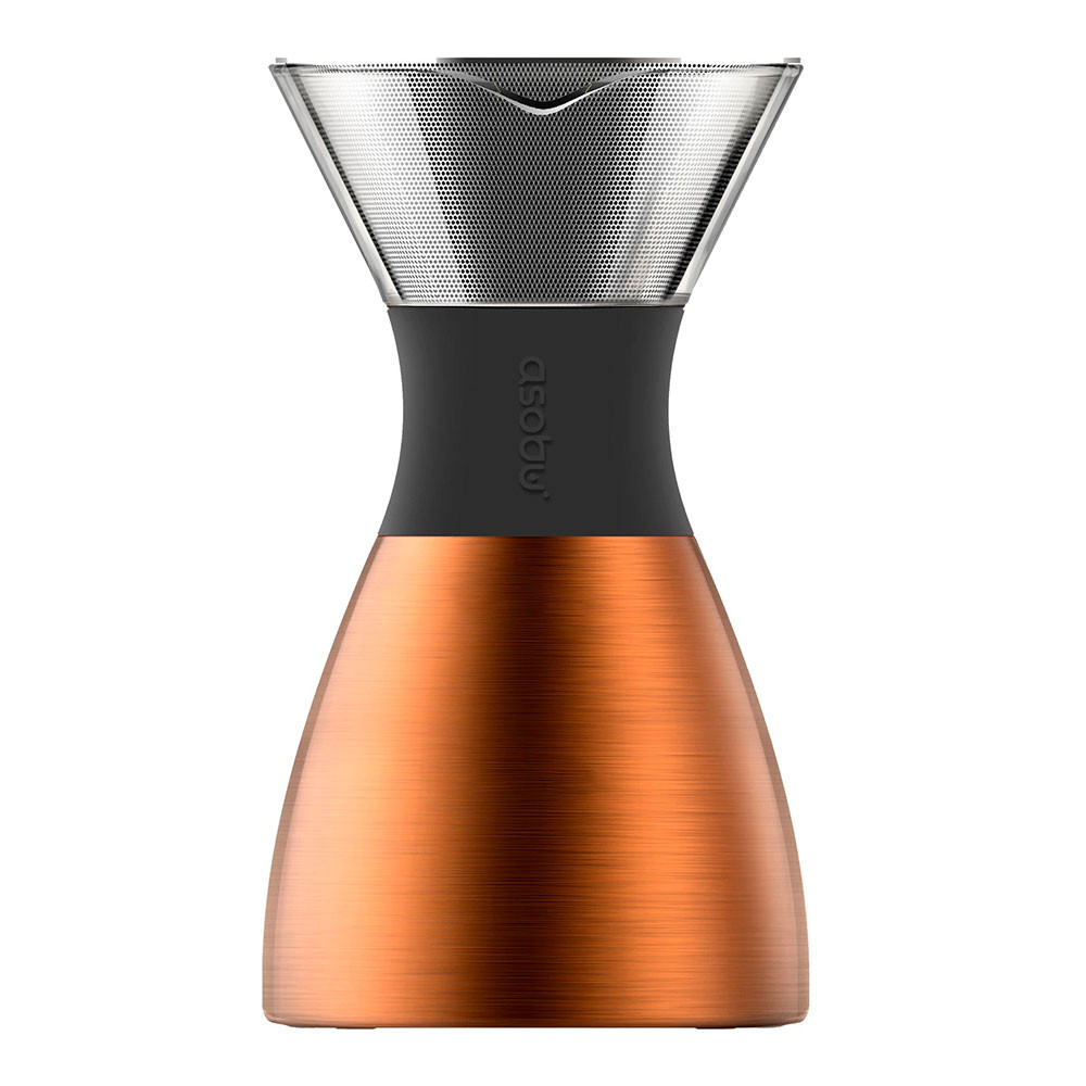 Asobu - Caffettiera con filtro Pour Over Rame Nero