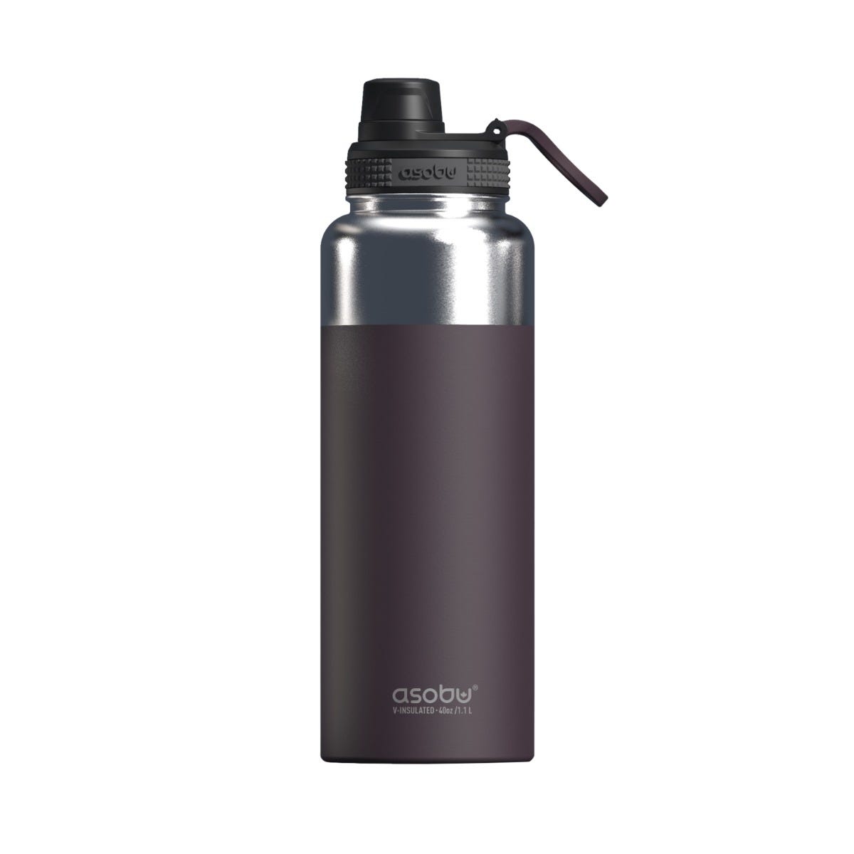 Asobu - Mighty Alpine Flask - bottiglia da esterno isolata in acciaio inossidabile da 1 litro rossa