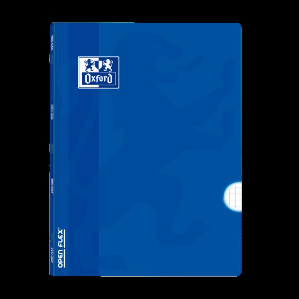 Oxford School Classic Openflex A4 - Copertina in plastica robusta - Quaderno pinzato 4x4 con margine - 48 fogli di carta di alt