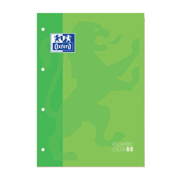 Taccuino sostitutivo Oxford School Classic - Formato A4 - Copertina morbida - Incollato - Griglia 5x5 - 80 fogli - Colore verde