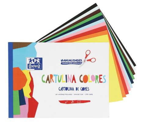 Oxford Blocine Collezione di Schemi Colori Formato A4 - 10 fogli 170gr - 10 colori