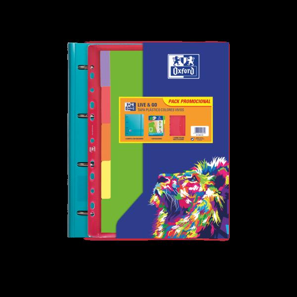 Raccoglitore europeo Oxford Oxfl&G A4Pp SbSep Viv Sur - Raccoglitore ad anelli europeo - Formato A4 - Realizzato in polipropile
