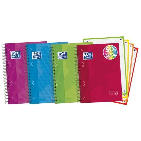 Oxford Europeanbook 4 Quaderno a spirale A5 5x5mm Garde