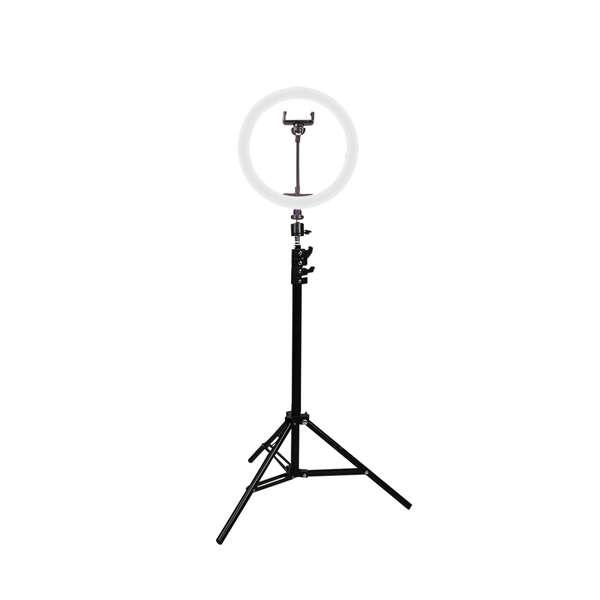 Kit luce anulare Studio Live Max per smartphone con treppiede da pavimento - 160 m