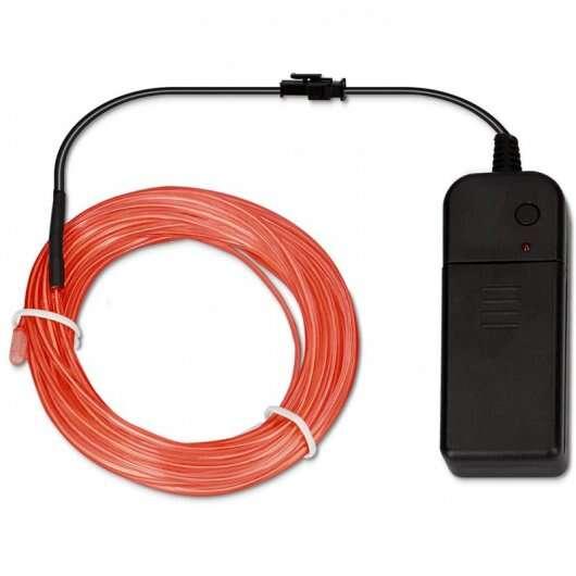 STRISCIA LED KSIX NEON - Calcobile - 3 modalit di luce - Lunghezza 5m - colore rosso