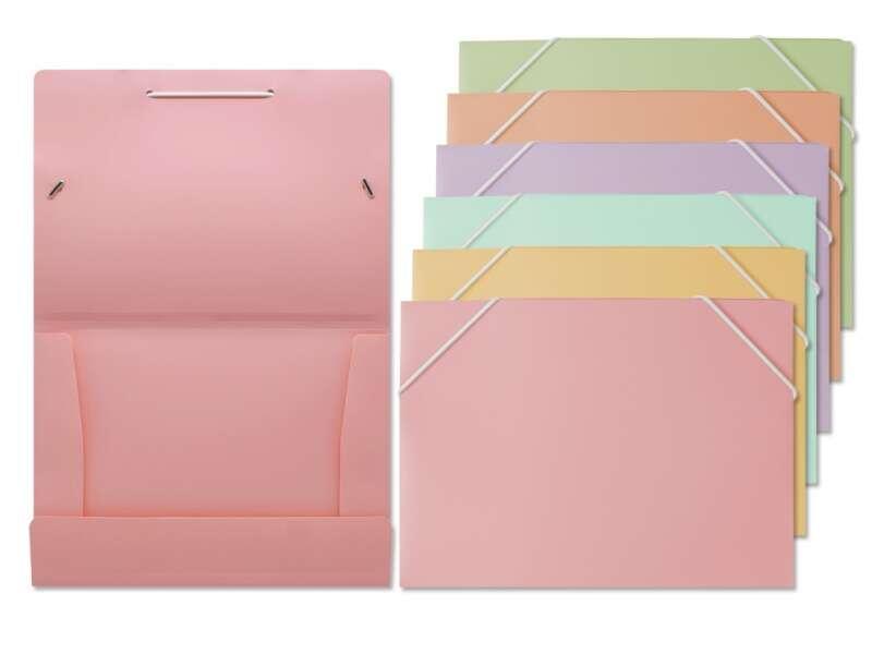 Confezione da 6 cartelle Bismark - Elastici A5 - Polipropilene - Formato A4 e A5