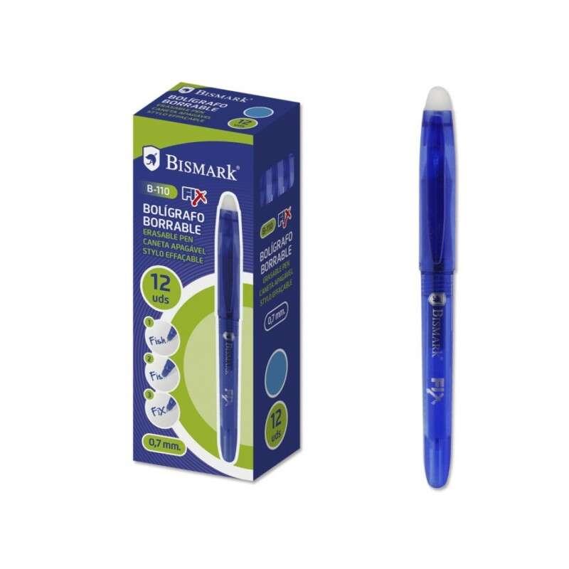 Bismark Fix Boligraph Bolight - punta fine 0,7 mm - con cappuchon - colore blu