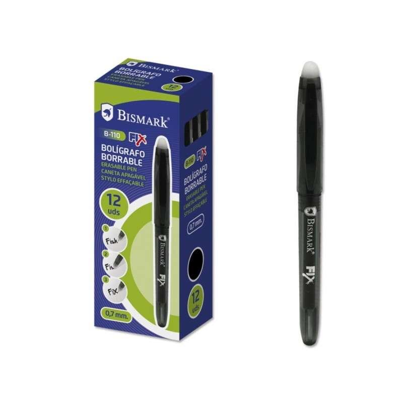 Bismak Fix Boligraph Bolight - Punta Fina 07 mm - Con cappuccio - colore nero