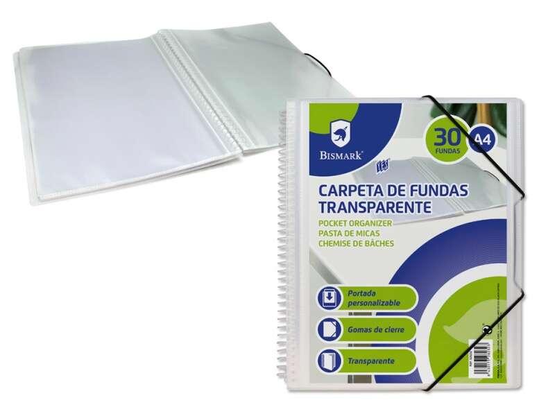 Cartella Spirale Bismark 30 Copertine Trasparenti - Polipropilene - Copertina Personalizzabile - Formato A4 - Spirale in Plasti