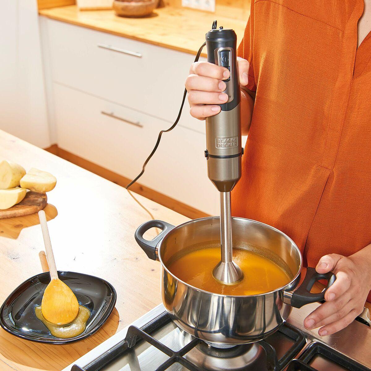 Black+Decker BXJB800E robot da cucina 1,5 litri, Nero, Acciaio