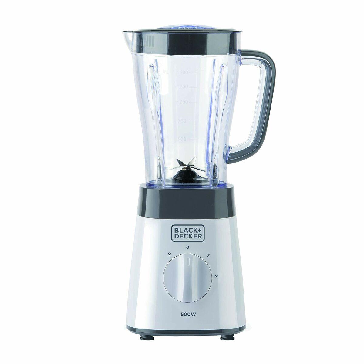 Robot da cucina Black+Decker BXJB500E con funzione Pulse, 1,5 litri, bianco