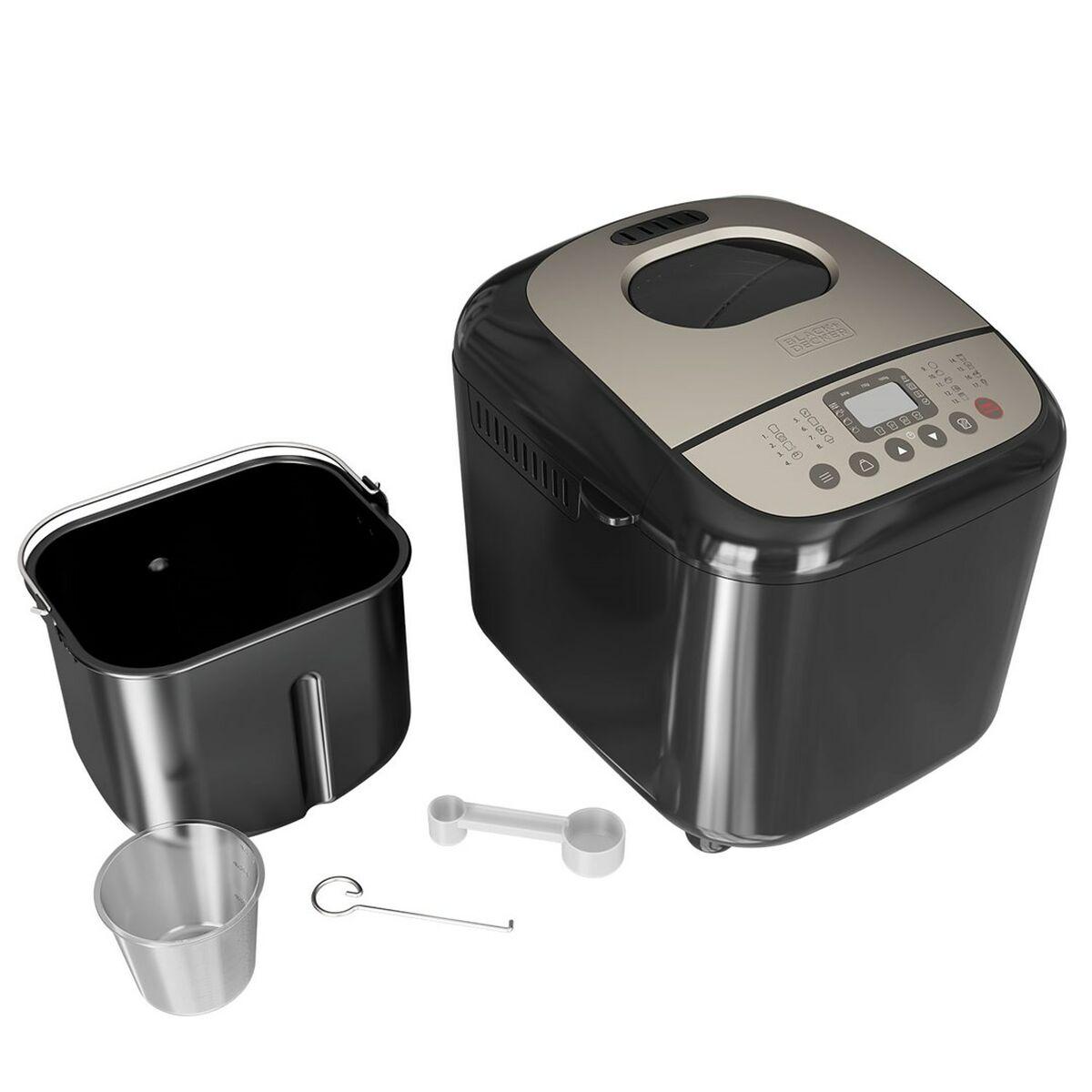 BLACK+DECKER Macchina per il pane 600W Nera