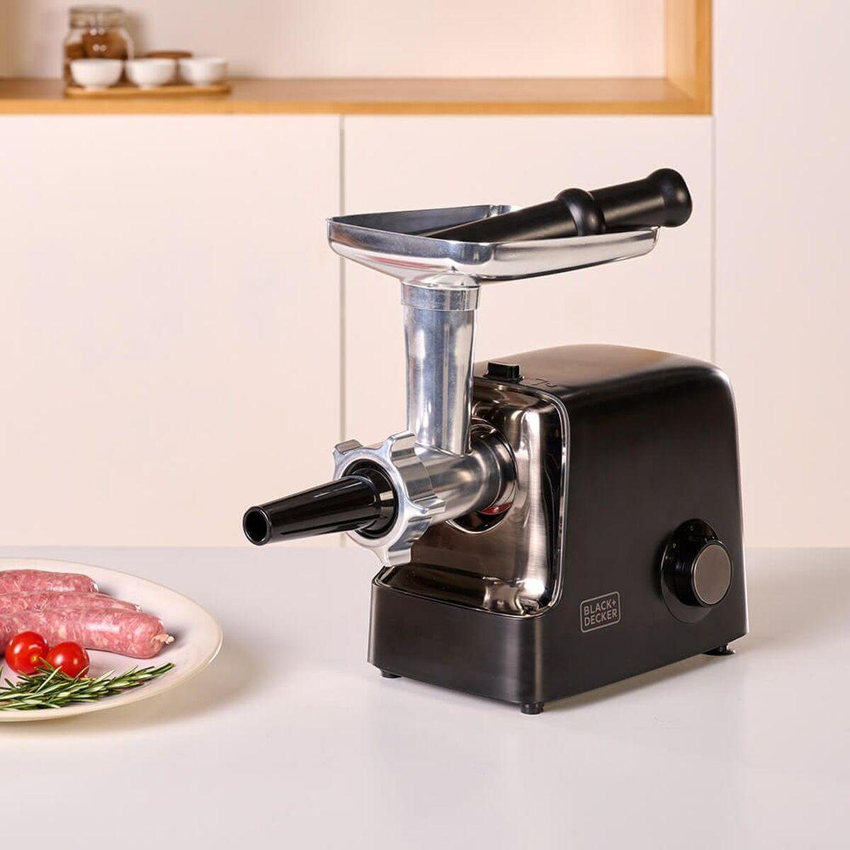 Tritacarne Black & Decker BXMMA2200E Nero Argentato Acciaio inossidabile Alluminio 2200 W