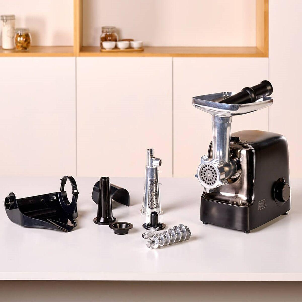 Tritacarne Black & Decker BXMMA2200E Nero Argentato Acciaio inossidabile Alluminio 2200 W