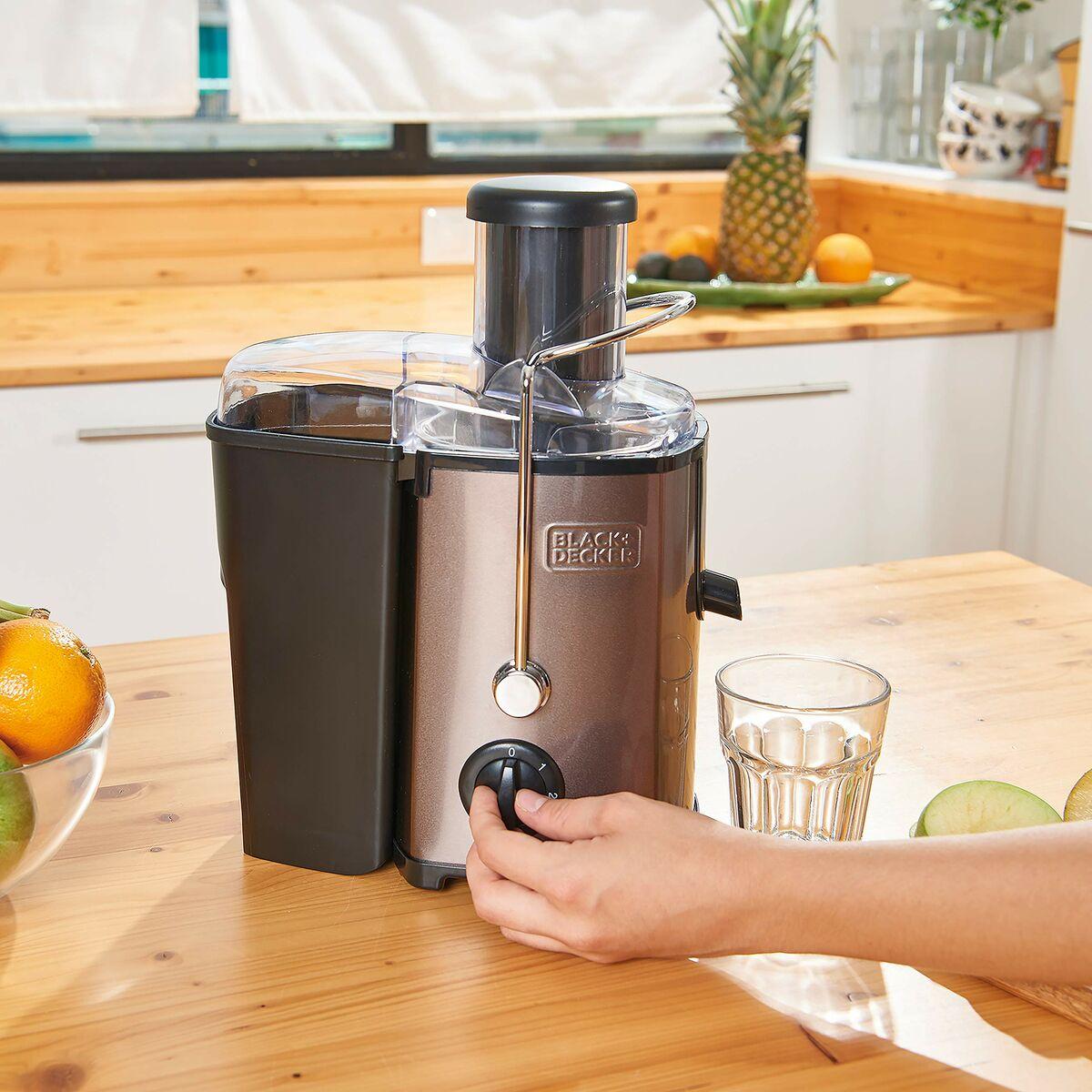 Black+Decker BXJE600E Spremiagrumi centrifugo 600 Acciaio inossidabile grigio