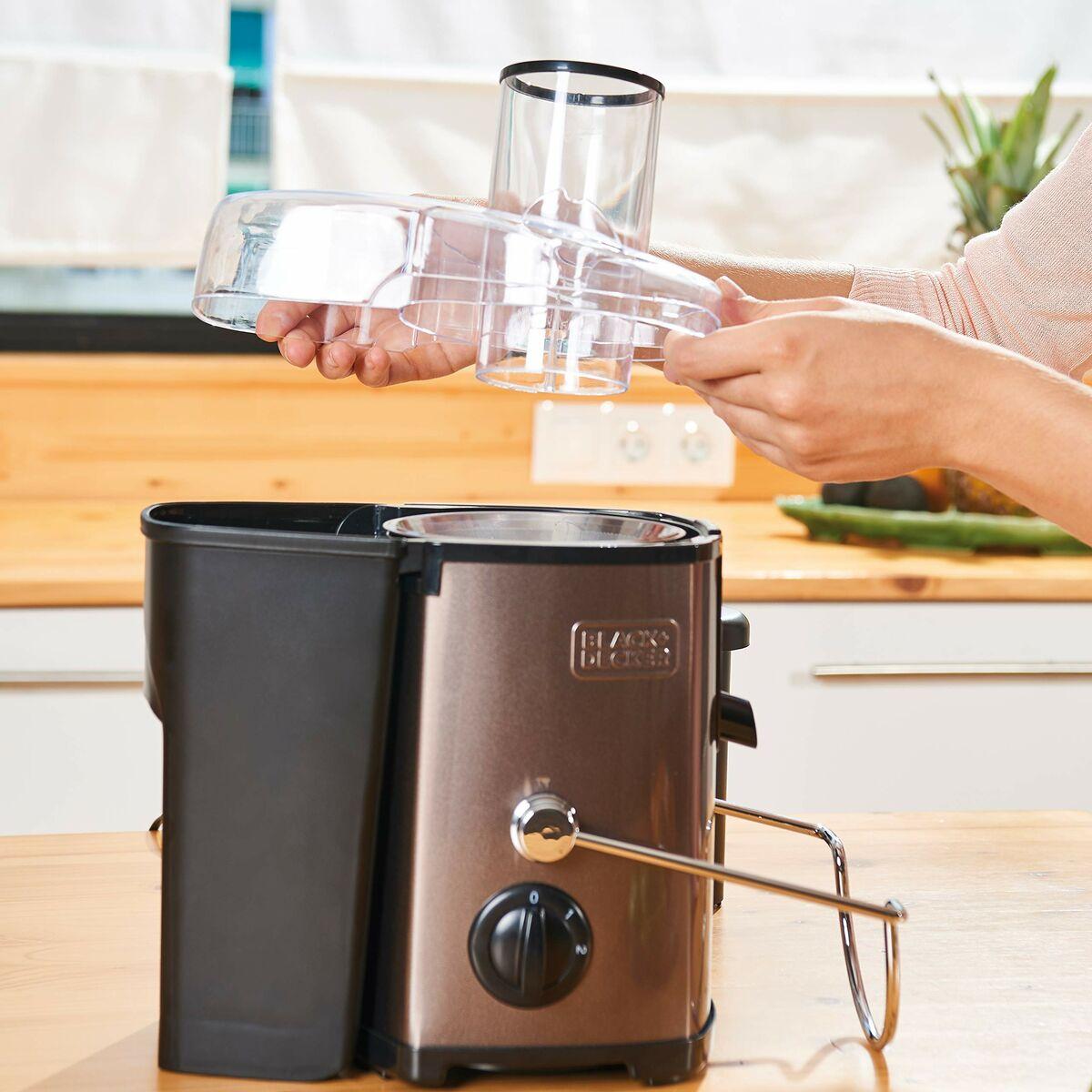 Black+Decker BXJE600E Spremiagrumi centrifugo 600 Acciaio inossidabile grigio