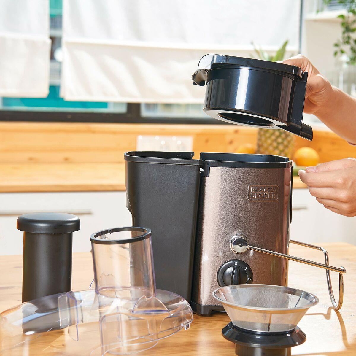 Black+Decker BXJE600E Spremiagrumi centrifugo 600 Acciaio inossidabile grigio