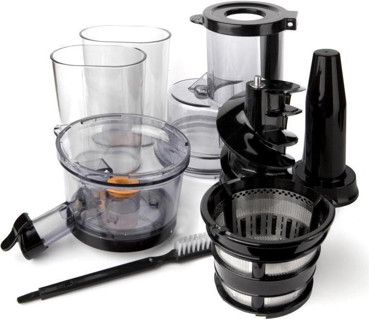 Black+Decker BXJE200E Spremiagrumi lento, acciaio inossidabile, grigio