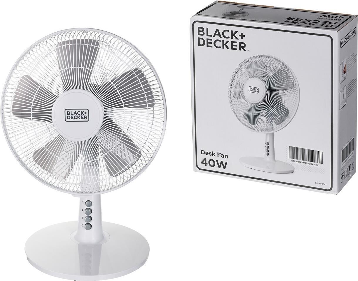 Ventilatore a torre Black+Decker BXTFA45E, 40, plastica, bianco