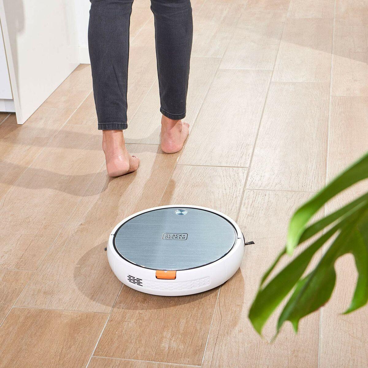 Black+Decker BXRV500E - Robot aspirapolvere 4 in 1 Aspira, spazza, lava e strofina