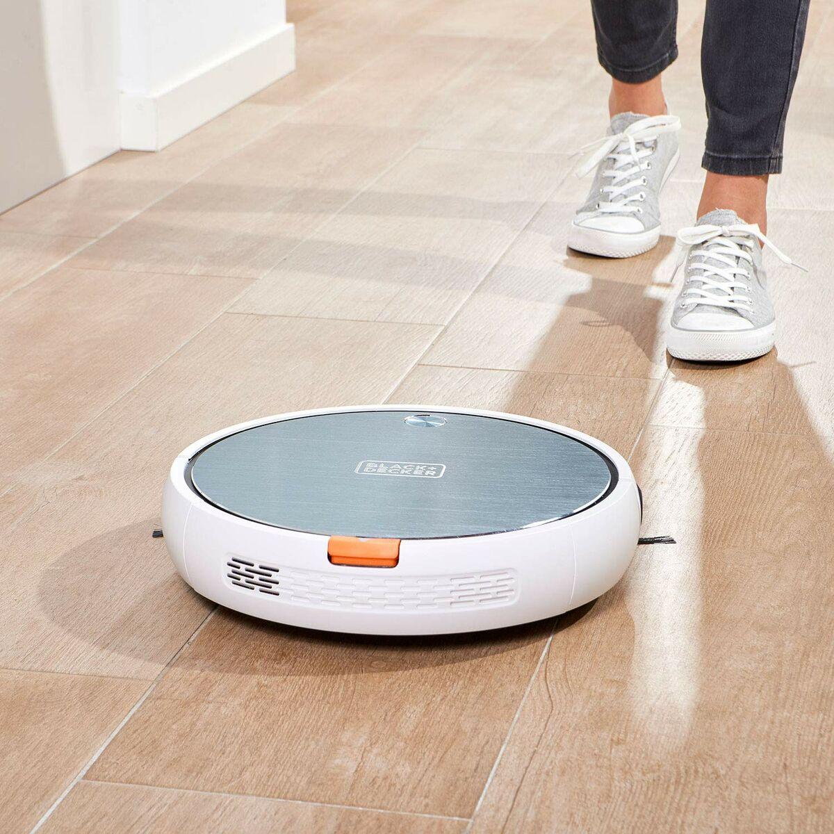 Black+Decker BXRV500E - Robot aspirapolvere 4 in 1 Aspira, spazza, lava e strofina