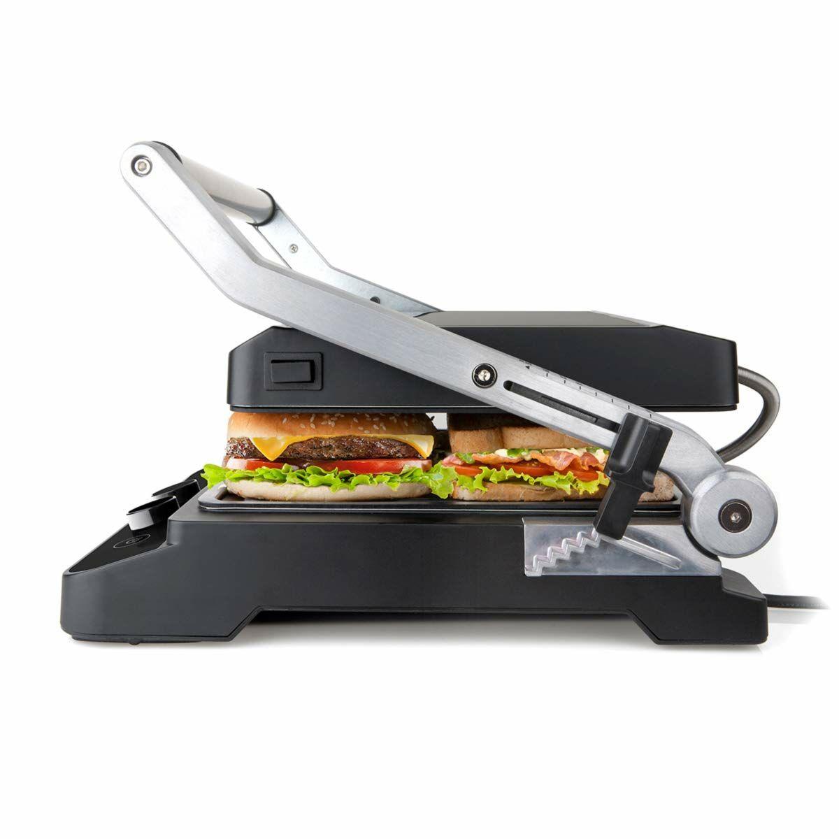 Griglia elettrica Black+Decker BXGR2000E, 2000 W, acciaio inossidabile
