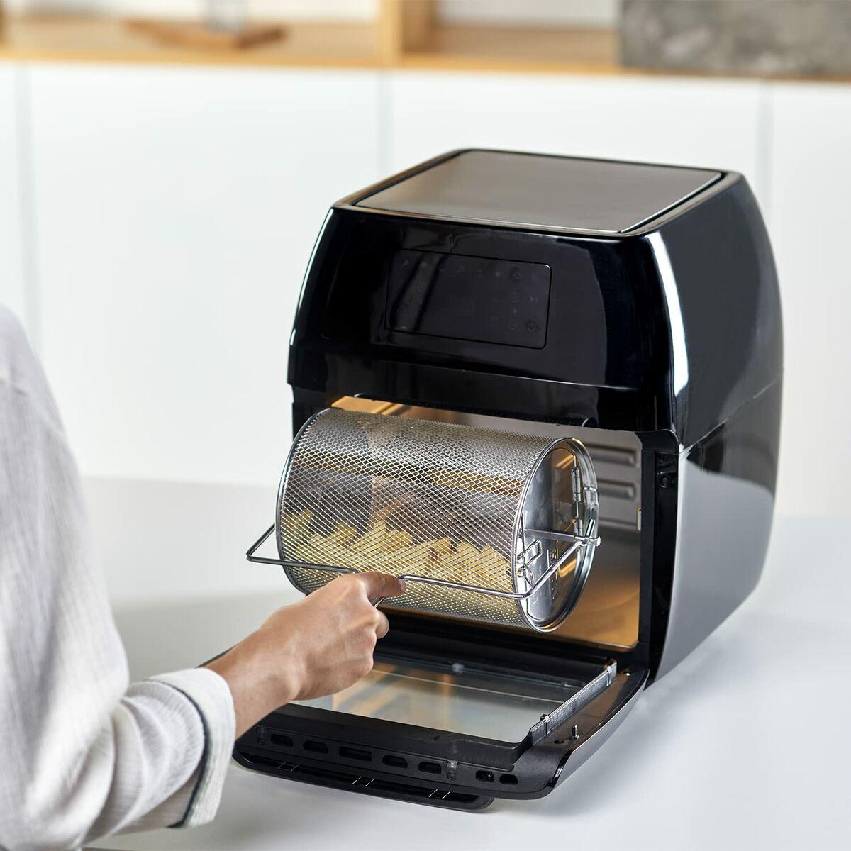 Black+Decker BXAFO1200E - Friggitrice e forno ad aria calda, 1700 W, 12 L