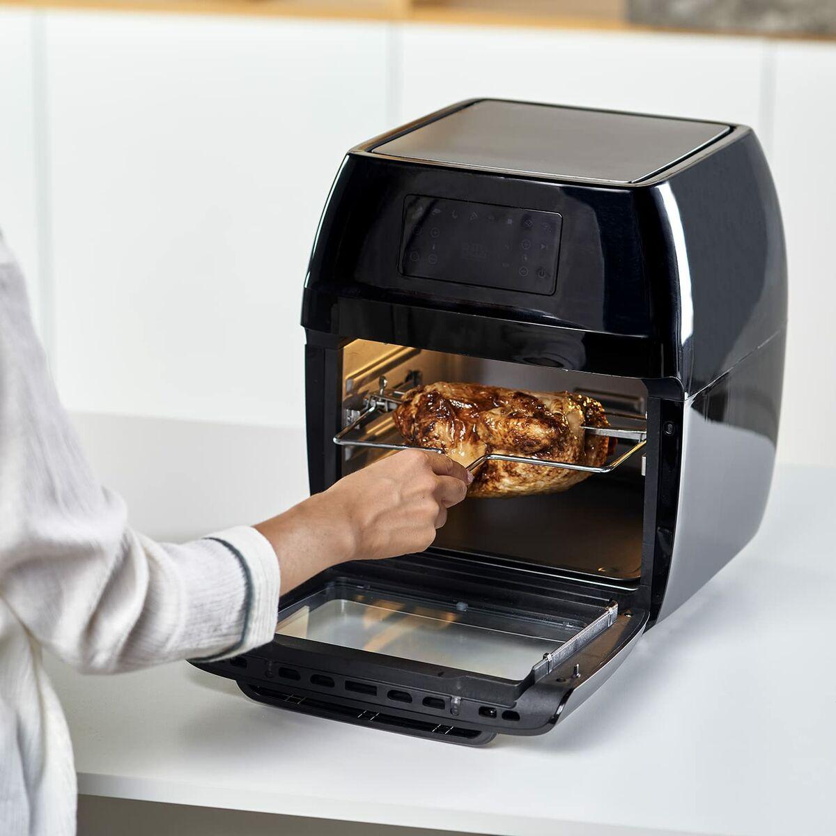 Black+Decker BXAFO1200E - Friggitrice e forno ad aria calda, 1700 W, 12 L
