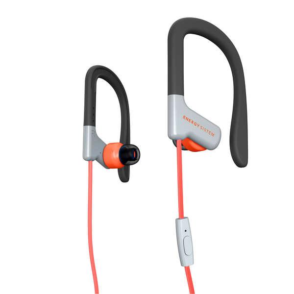Cuffie Energy Sistem Sport 1 Microfono - Vestibilit Sicura - Resistenti al Sudore - Controllo Conversazione - Microfono - Colo