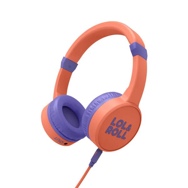 Cuffie per bambini Energy Sistem Lol&Roll Pop - Condividi musica - Cavo staccabile - Limite volume 85 dB - Microfono - Colore a