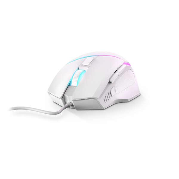 Mouse da gioco Energy Sistem ESG M2 - 6400 dpi - USB - Luci LED RGB - 8 pulsanti personalizzabili - Colore bianco