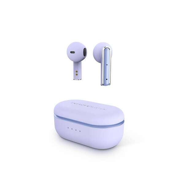 Cuffie Wireless Energy Sistem Style 4 - Design Compatto - Scatola di Ricarica - Colore Viola