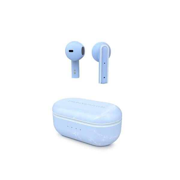 Cuffie Stereo Wireless Energy Sistem con Plastica Riciclata - Sensore di Prossimit - Assistente Vocale - Durata Batteria 25h -